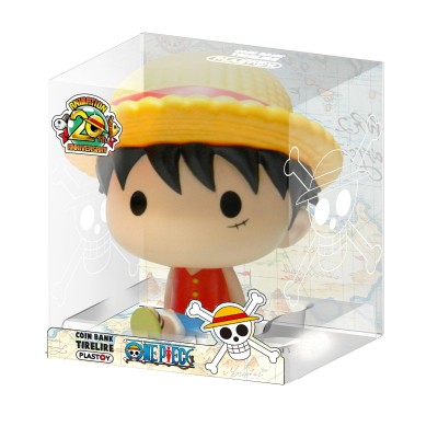 ONE PIECE LUFFY RUBBER BANK FIGURE PLASTOY