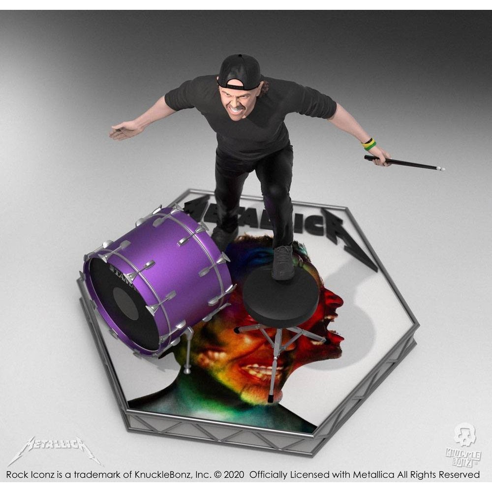 ROCK ICONZ METALLICA LARS ULRICH STATUA FIGURE KNUCKLEBONZ