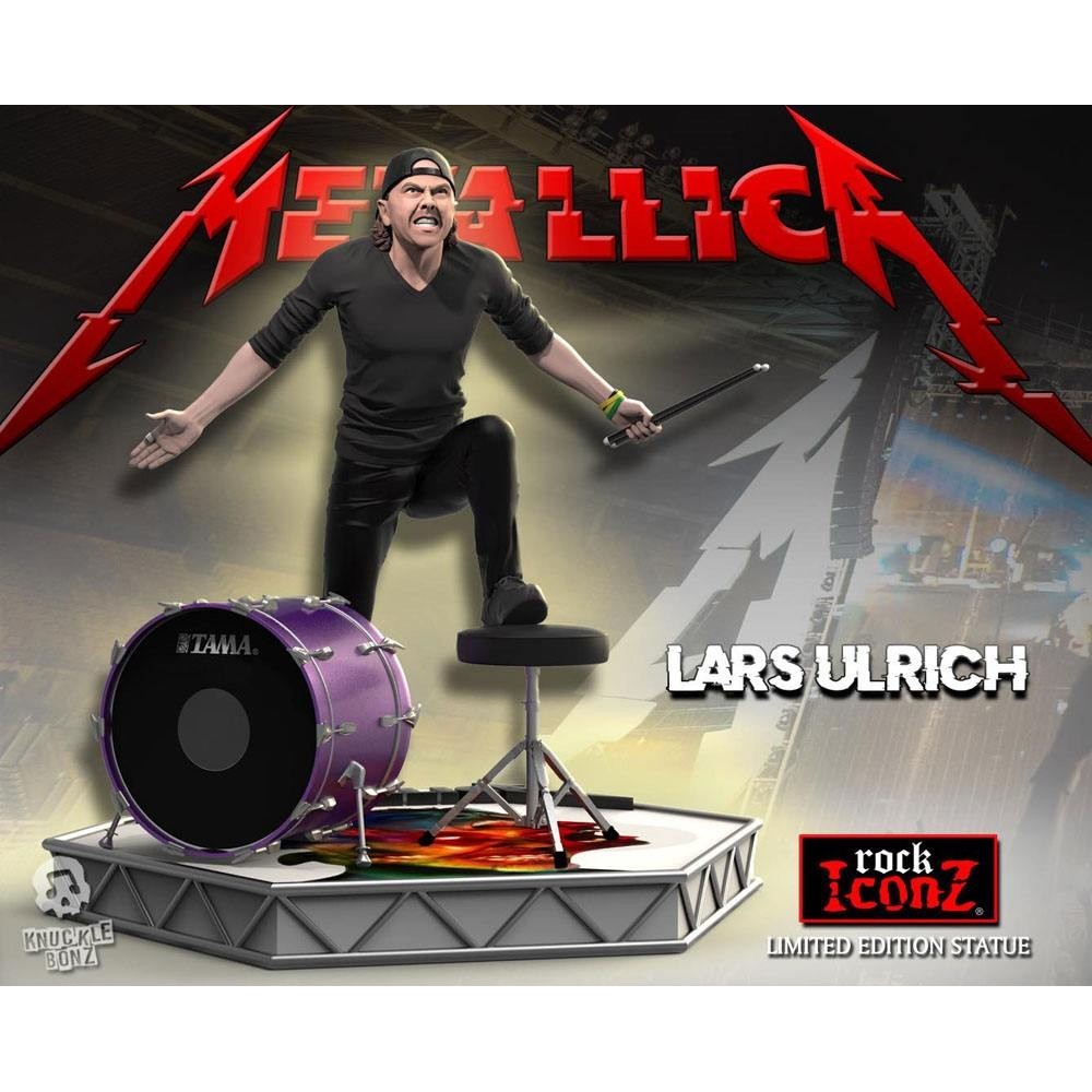 ROCK ICONZ METALLICA LARS ULRICH STATUA FIGURE KNUCKLEBONZ