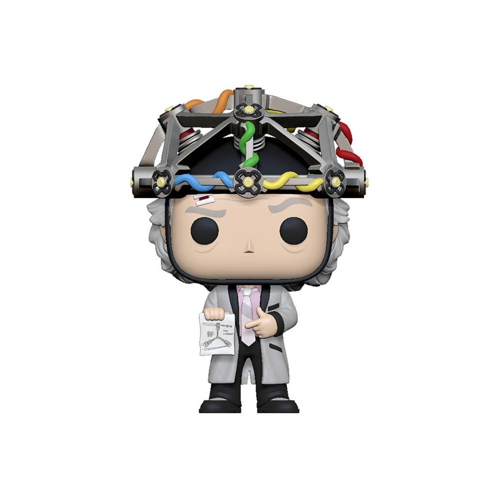 FUNKO POP! BACK TO THE FUTURE DOC WITH HELMET BOBBLE HEAD KNOCKER FIGURE FUNKO
