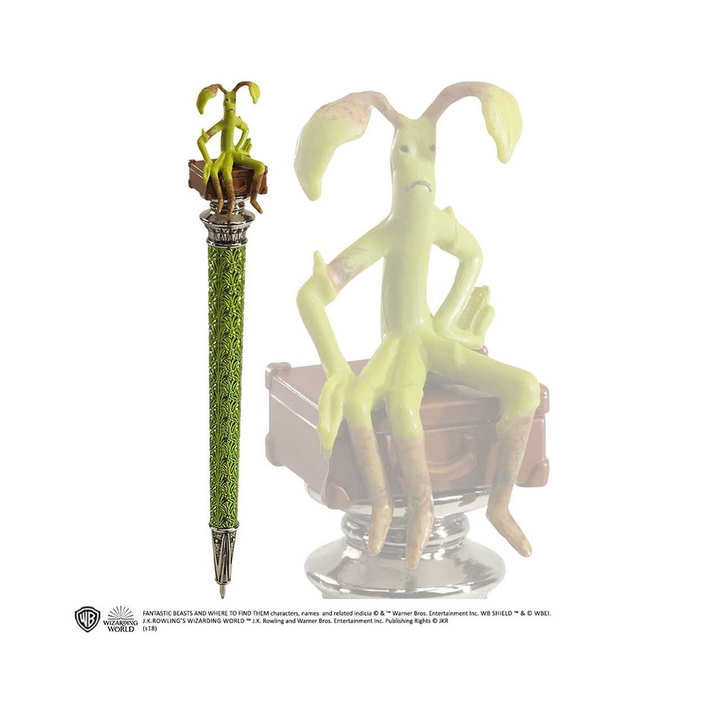 NOBLE COLLECTIONS HARRY POTTER FANTASTIC BEASTS BOWTRUCKLE PEN