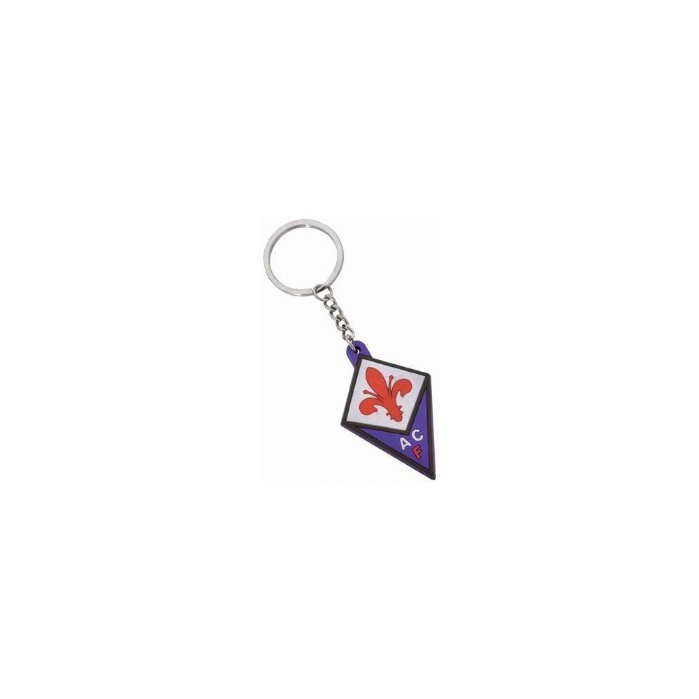 AC FIORENTINA LOGO IN GOMMA KEYCHAIN PORTACHIAVI
