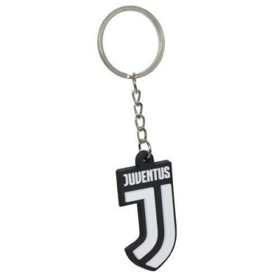 JUVENTUS FC LOGO IN GOMMA KEYCHAIN PORTACHIAVI