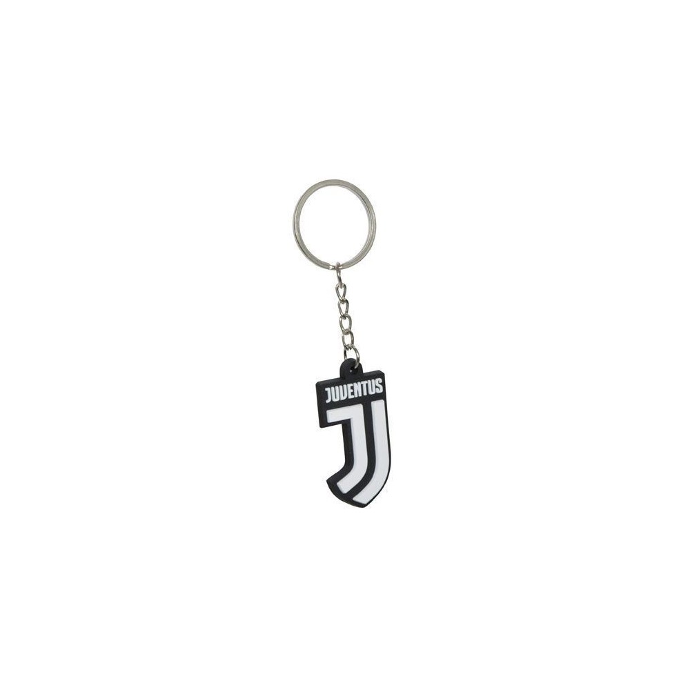 JUVENTUS FC LOGO IN GOMMA KEYCHAIN PORTACHIAVI