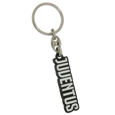 JUVENTUS FC SCRITTA METALLO KEYCHAIN PORTACHIAVI
