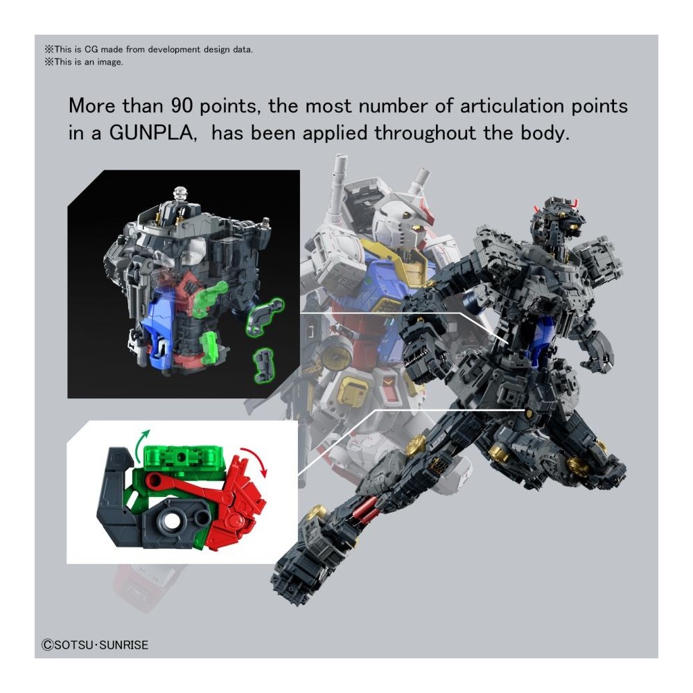 PERFECT GRADE PG UNLEASHED GUNDAM RX-78-2 1/60 MODEL KIT ACTION FIGURE BANDAI