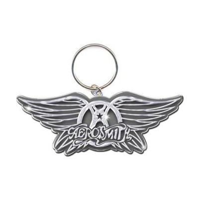 AEROSMITH LOGO METALLO KEYCHAIN PORTACHIAVI ROCK OFF