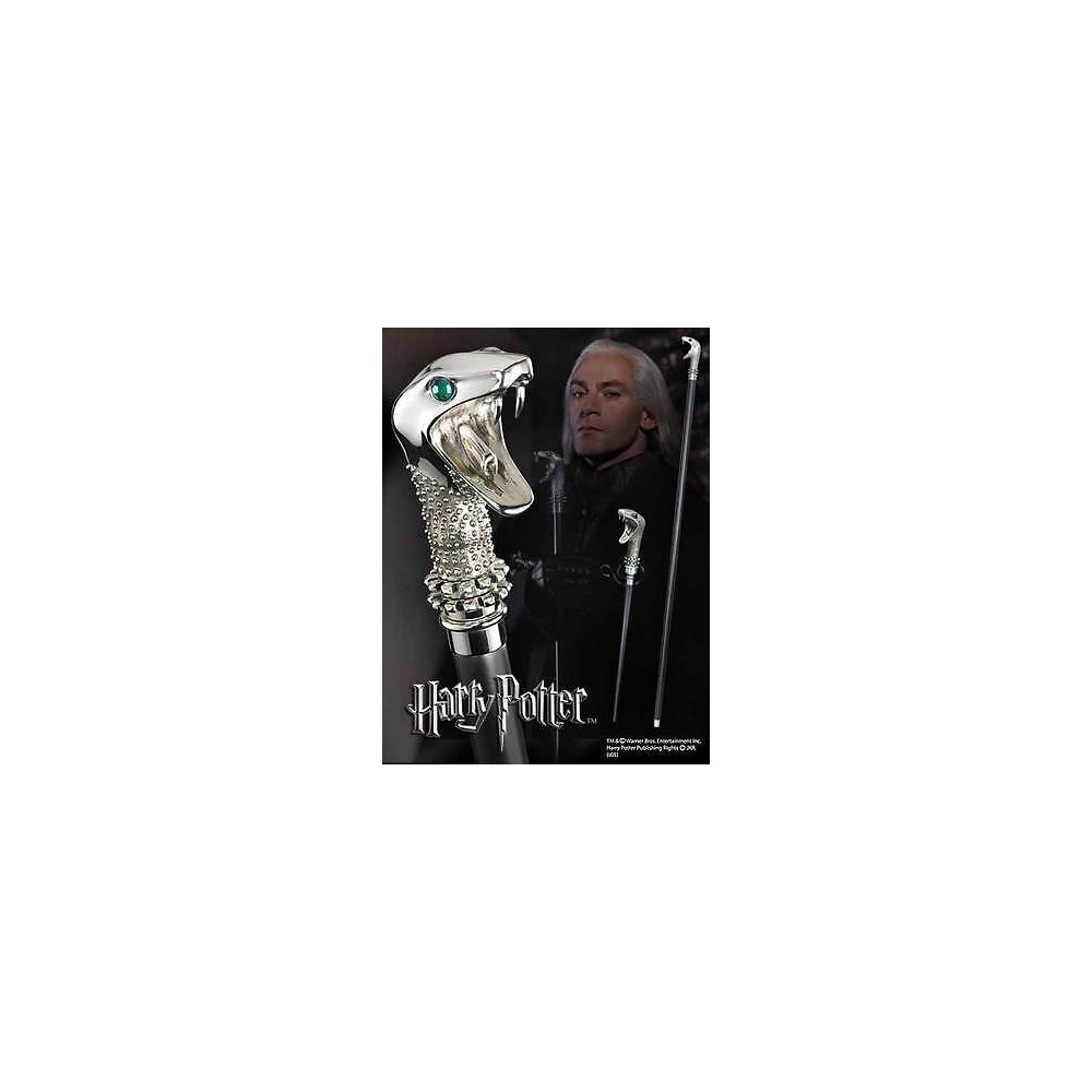 NOBLE COLLECTIONS HARRY POTTER LUCIUS MALFOY BASTONE WALKING STICK REPLICA 1/1