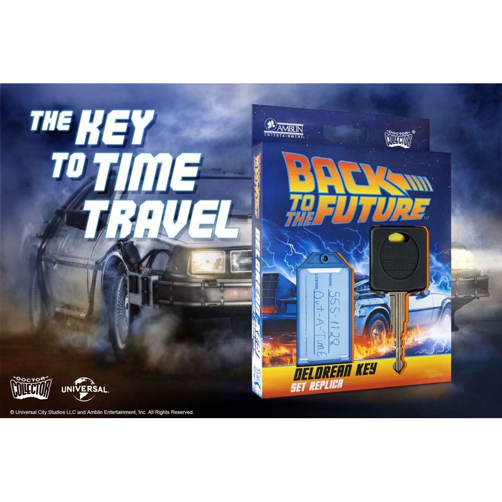 BACK TO THE FUTURE CHIAVE DELOREAN KEY REPLICA DOCTOR COLLECTOR