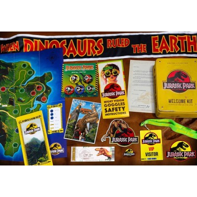 JURASSIC PARK WELCOME KIT SET DA COLLEZIONE DOCTOR COLLECTOR