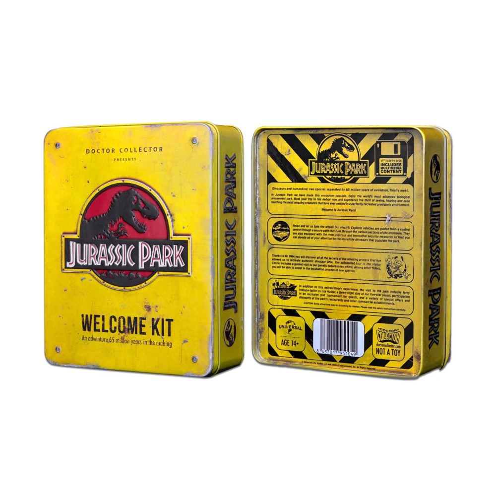 JURASSIC PARK WELCOME KIT SET DA COLLEZIONE DOCTOR COLLECTOR
