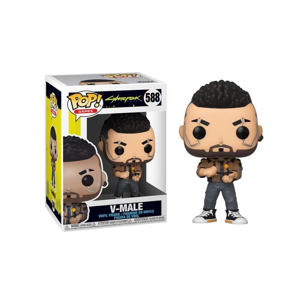 FUNKO POP! CYBERPUNK 2077 V-MALE BOBBLE HEAD FIGURE FUNKO