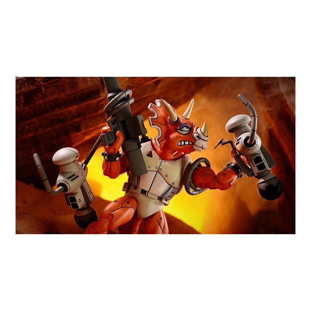 TEENAGE MUTANT NINJA TURTLES TRICERATON INFANTRYMAN AND ROADKILL RODNEY 3-PACK ACTION FIGURE NECA