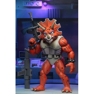 TEENAGE MUTANT NINJA TURTLES TRICERATON INFANTRYMAN AND ROADKILL RODNEY 3-PACK ACTION FIGURE NECA