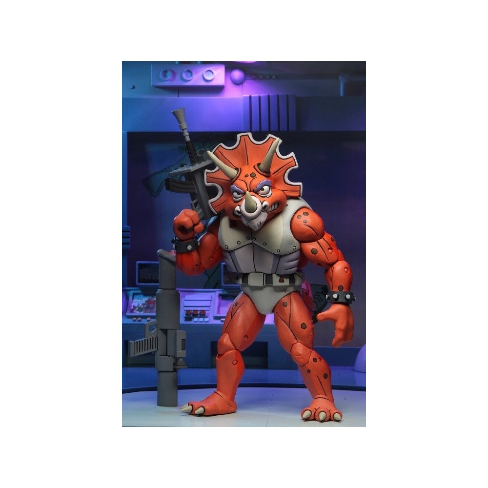 TEENAGE MUTANT NINJA TURTLES TRICERATON INFANTRYMAN AND ROADKILL RODNEY 3-PACK ACTION FIGURE NECA