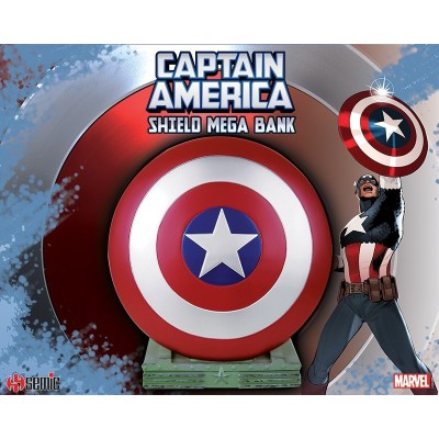 SEMIC CAPTAIN AMERICA SHIELD MEGA BANK FIGURE
