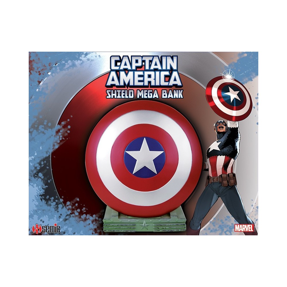 SEMIC CAPTAIN AMERICA SHIELD MEGA BANK FIGURE