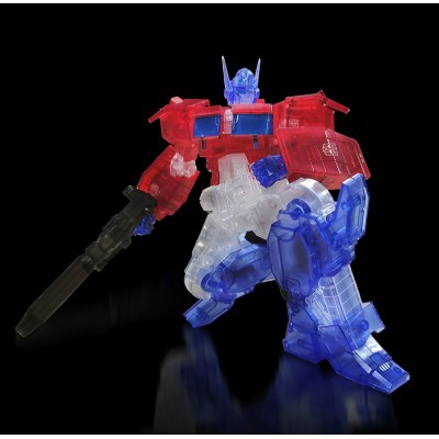 TRANSFORMERS OPTIMUS PRIME CLEAR MODEL KIT ACTION FIGURE FLAME TOYS