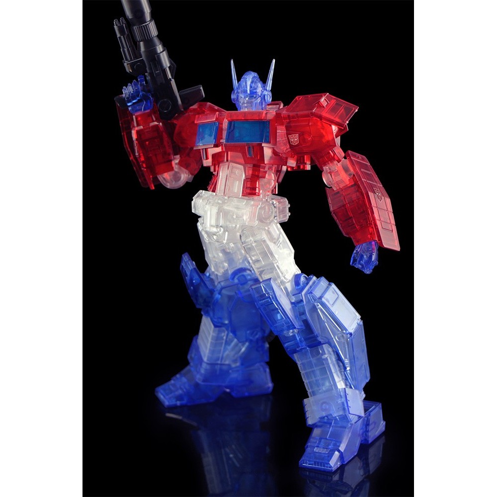 TRANSFORMERS OPTIMUS PRIME CLEAR MODEL KIT ACTION FIGURE FLAME TOYS