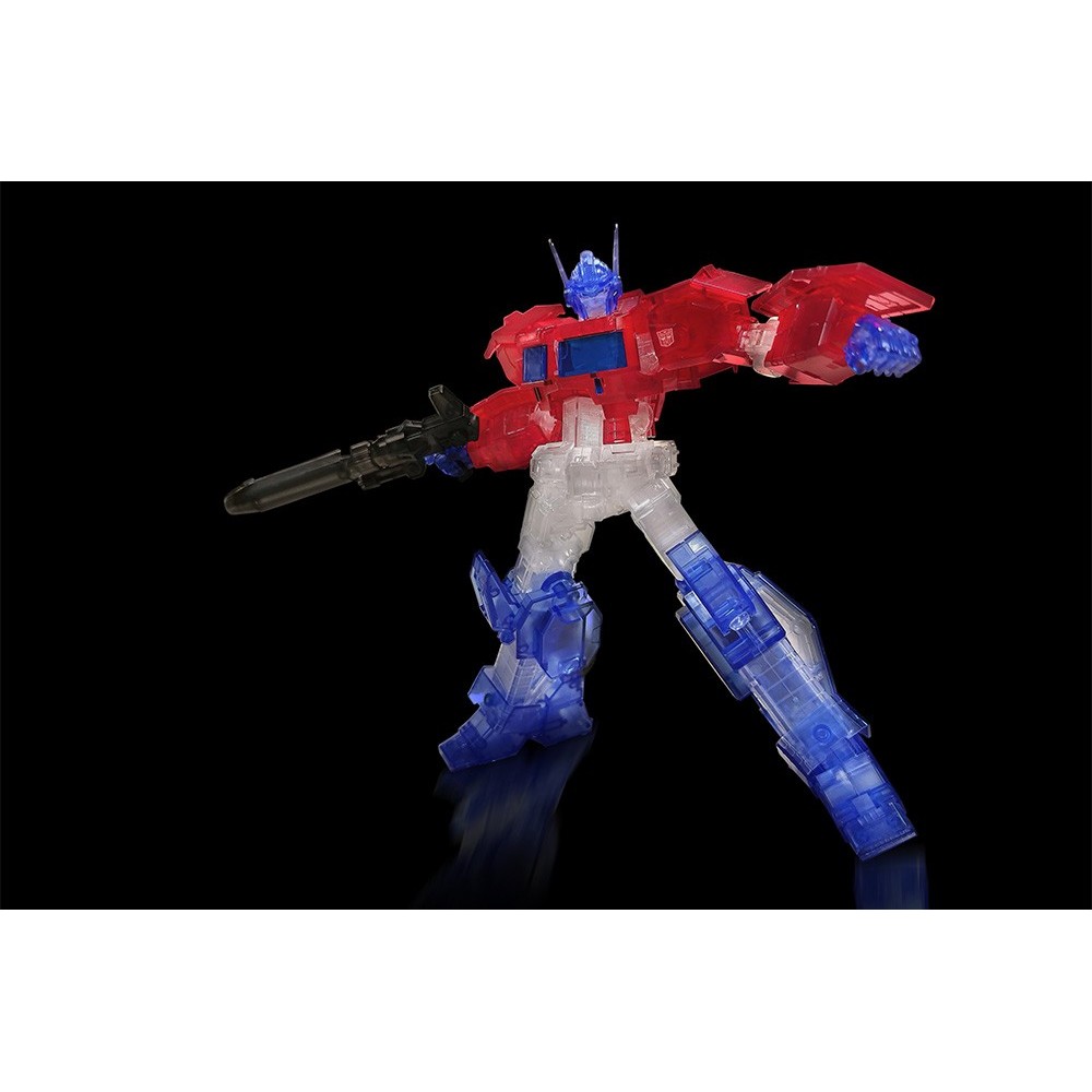 TRANSFORMERS OPTIMUS PRIME CLEAR MODEL KIT ACTION FIGURE FLAME TOYS