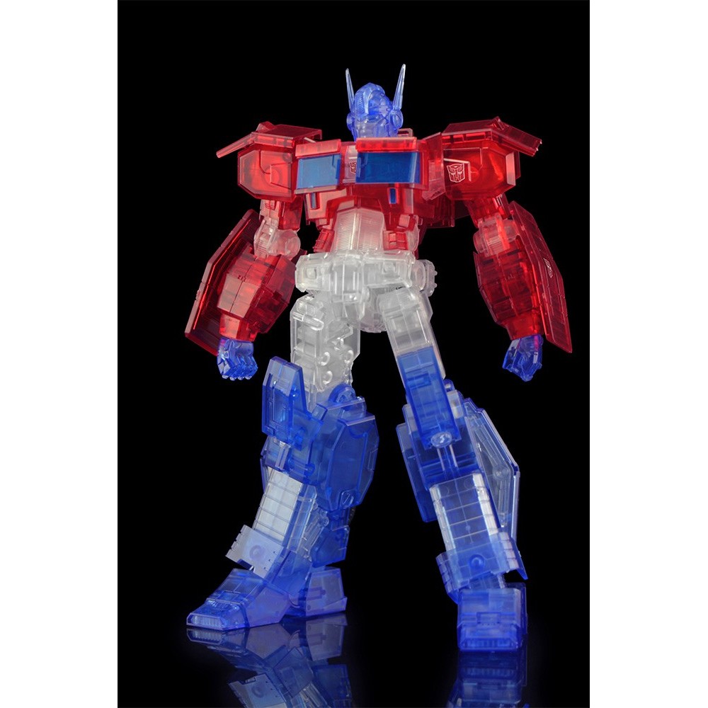 TRANSFORMERS OPTIMUS PRIME CLEAR MODEL KIT ACTION FIGURE FLAME TOYS
