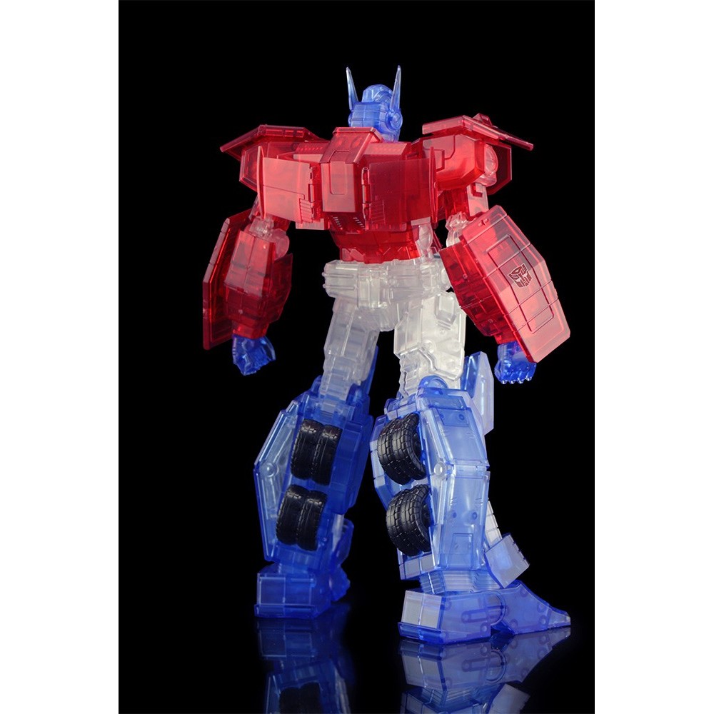 TRANSFORMERS OPTIMUS PRIME CLEAR MODEL KIT ACTION FIGURE FLAME TOYS