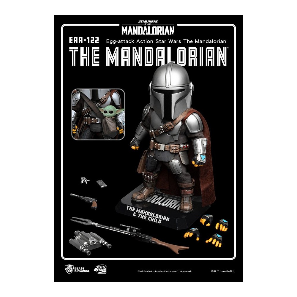BEAST KINGDOM STAR WARS THE MANDALORIAN EGG ATTACK ACTION FIGURE