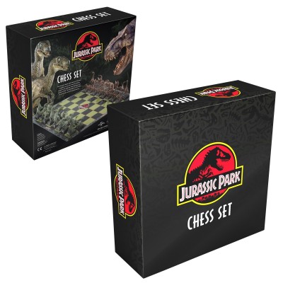 NOBLE COLLECTIONS JURASSIC PARK CHESS SET SCACCHI