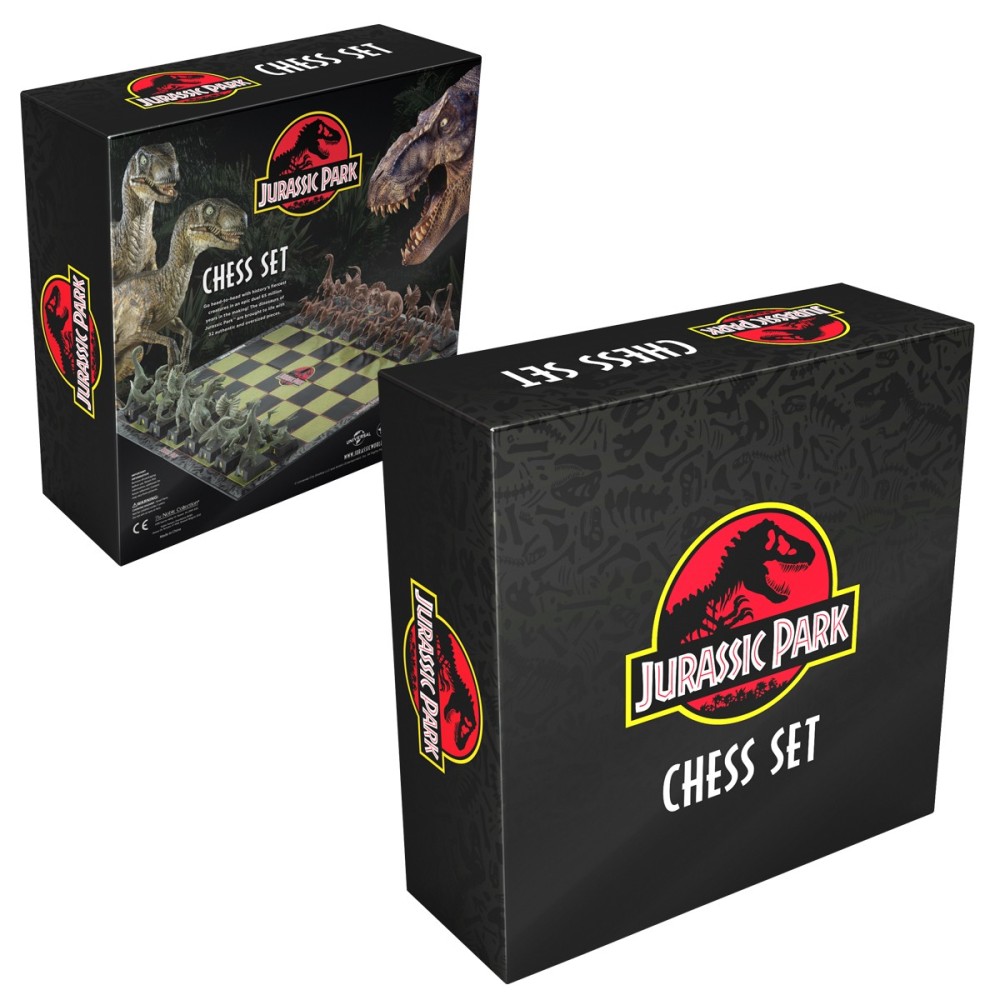 NOBLE COLLECTIONS JURASSIC PARK CHESS SET SCACCHI
