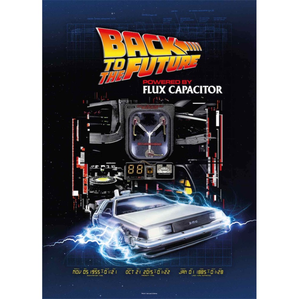 SD TOYS BACK TO THE FUTURE FLUX CAPACITOR 1000 PIECES PEZZI JIGSAW PUZZLE 48x68cm