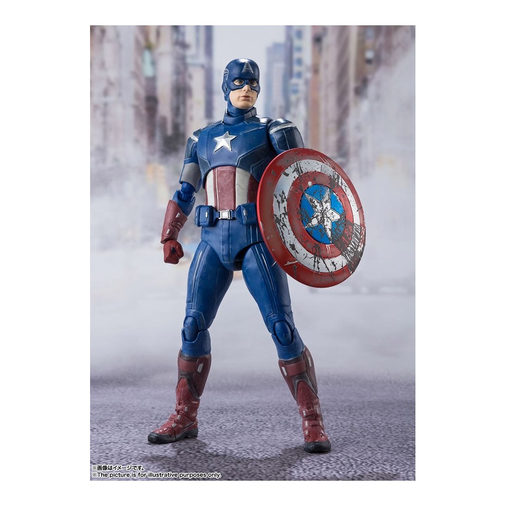 AVENGERS ASSEMBLE CAPITAN AMERICA S.H. FIGUARTS ACTION FIGURE BANDAI