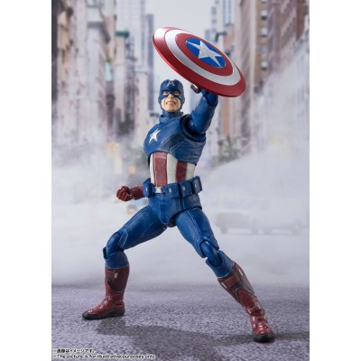 AVENGERS ASSEMBLE CAPITAN AMERICA S.H. FIGUARTS ACTION FIGURE BANDAI