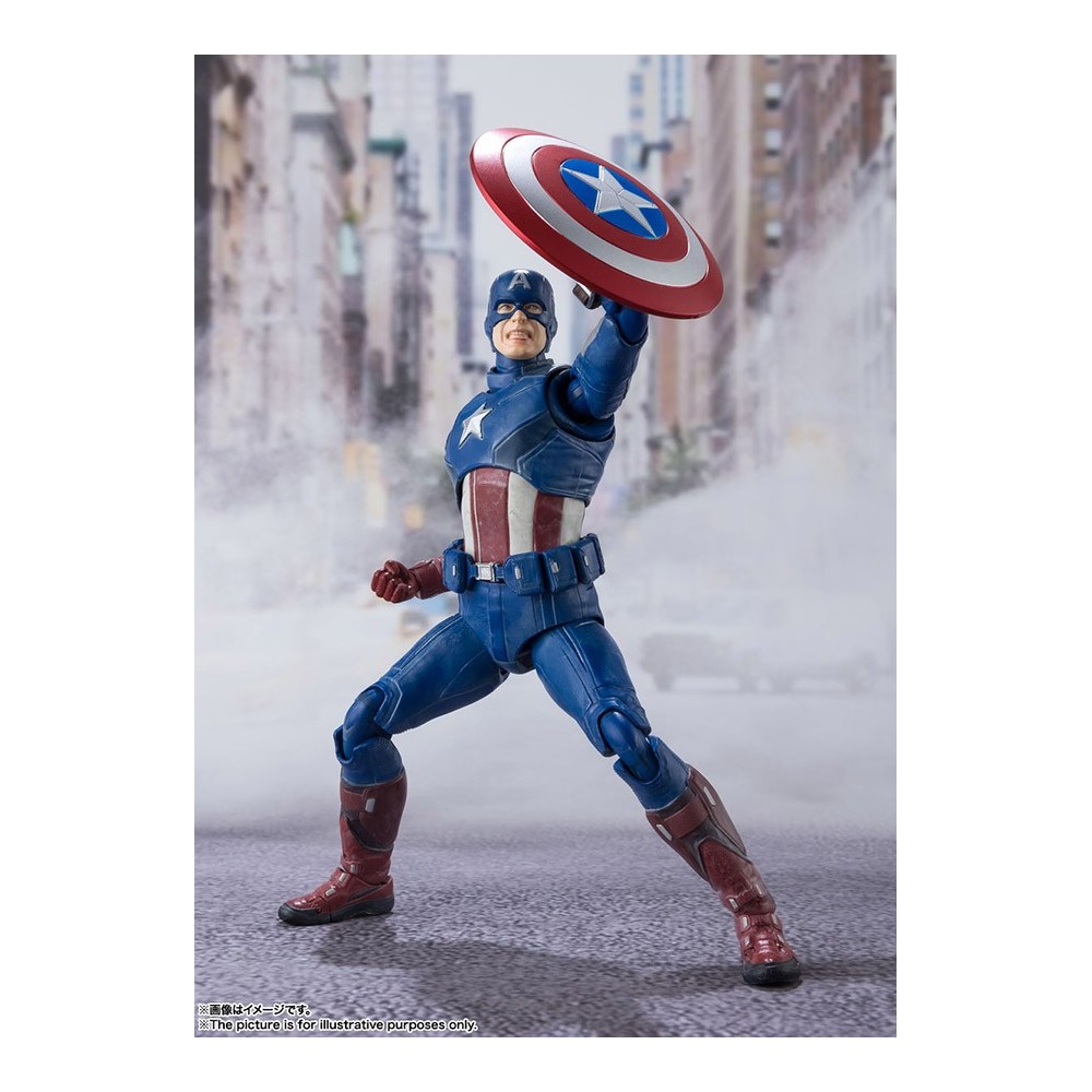 BANDAI AVENGERS ASSEMBLE CAPTAIN AMERICA S.H. FIGUARTS ACTION FIGURE