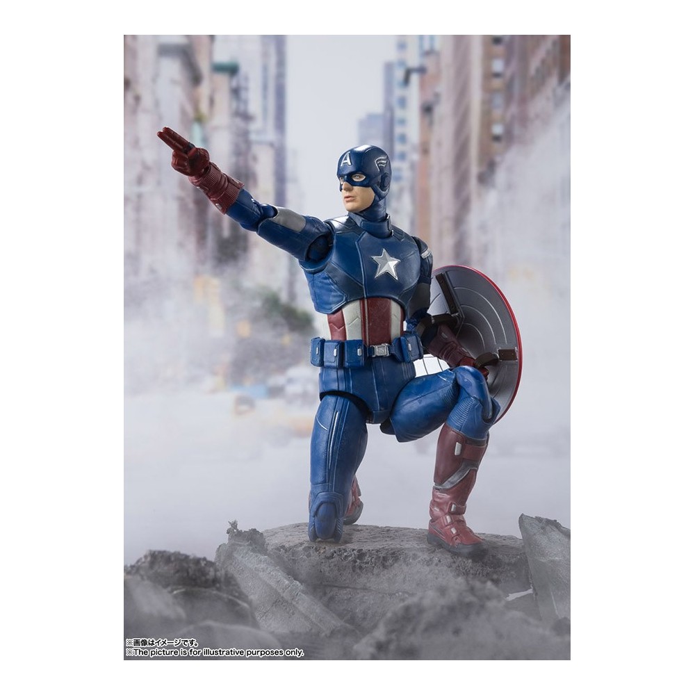 BANDAI AVENGERS ASSEMBLE CAPTAIN AMERICA S.H. FIGUARTS ACTION FIGURE