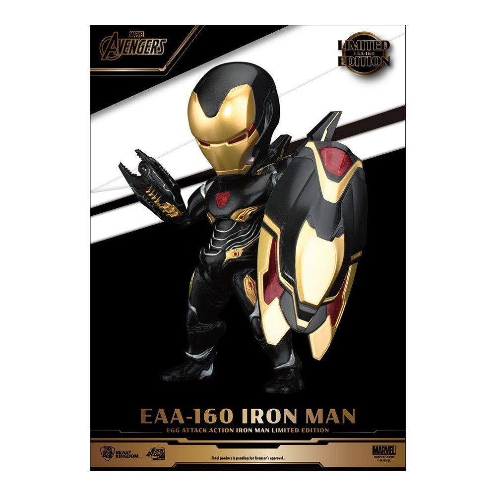 BEAST KINGDOM EAA-160 IRON MAN EGG ATTACK LIMITED EDITION ACTION FIGURE