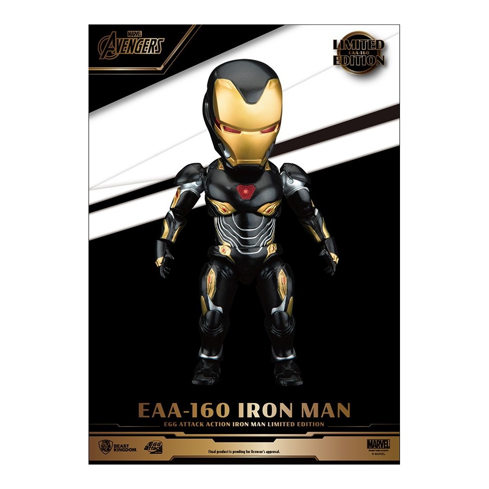 BEAST KINGDOM EAA-160 IRON MAN EGG ATTACK LIMITED EDITION ACTION FIGURE