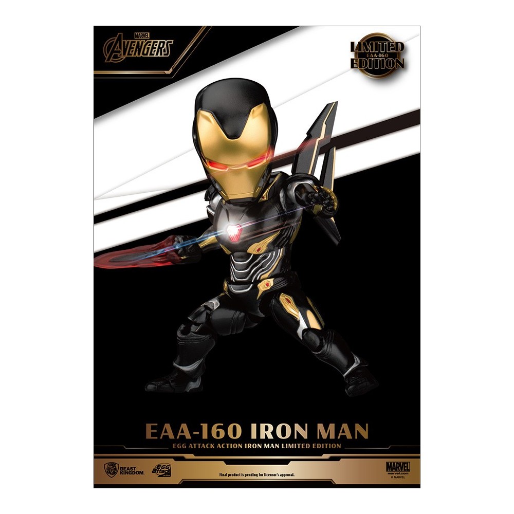 BEAST KINGDOM EAA-160 IRON MAN EGG ATTACK LIMITED EDITION ACTION FIGURE