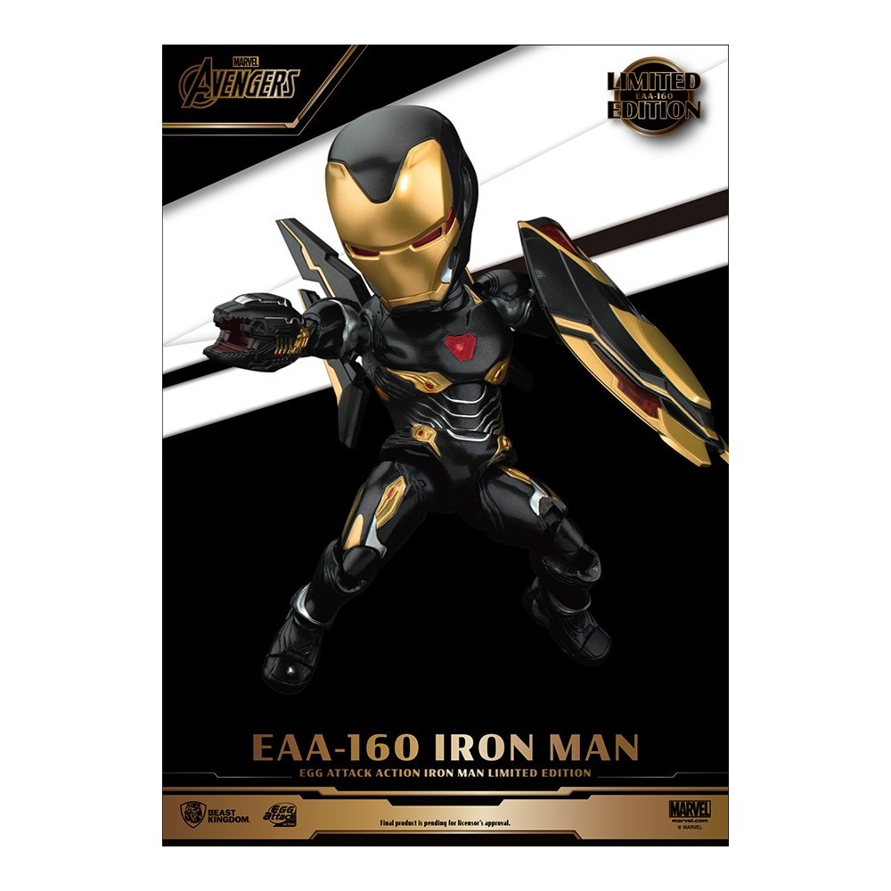 BEAST KINGDOM EAA-160 IRON MAN EGG ATTACK LIMITED EDITION ACTION FIGURE