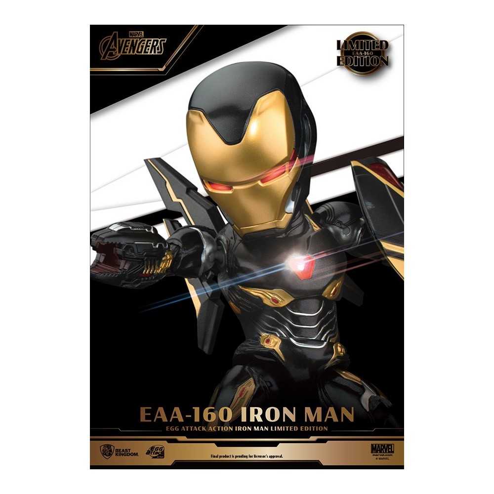 BEAST KINGDOM EAA-160 IRON MAN EGG ATTACK LIMITED EDITION ACTION FIGURE