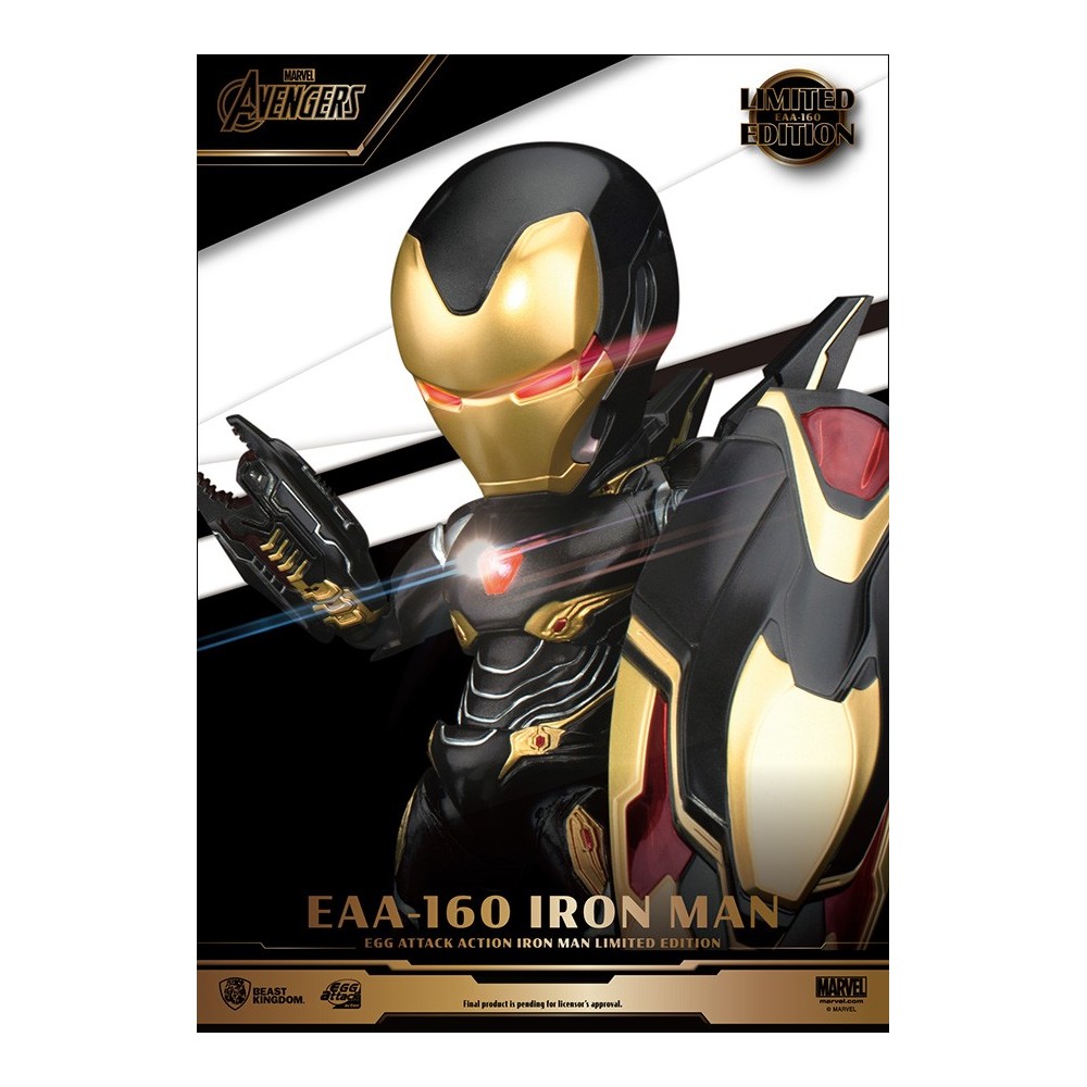 BEAST KINGDOM EAA-160 IRON MAN EGG ATTACK LIMITED EDITION ACTION FIGURE