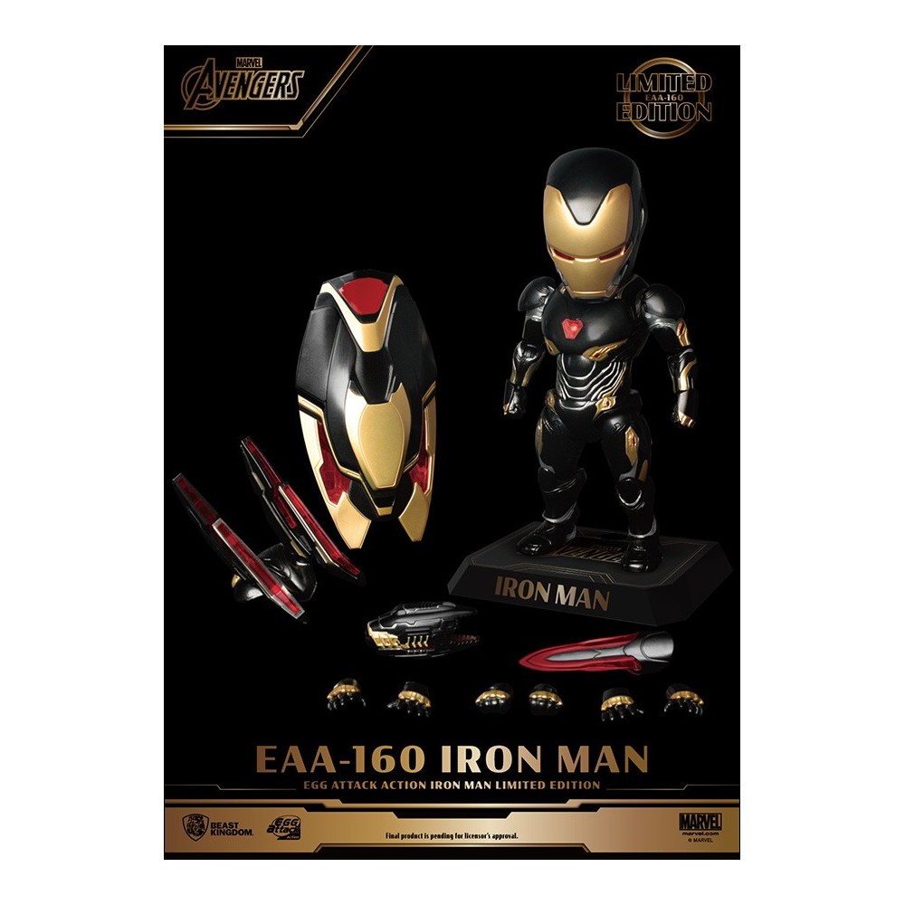 BEAST KINGDOM EAA-160 IRON MAN EGG ATTACK LIMITED EDITION ACTION FIGURE