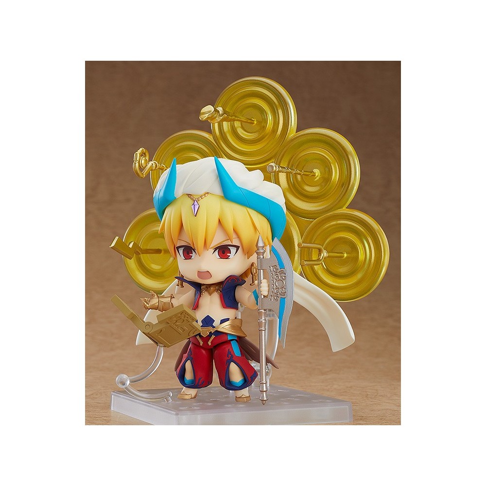 FATE GRAND ORDER CASTER/GILGAMESH ASCENSION NENDOROID ACTION FIGURE ORANGE ROUGE