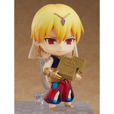 FATE GRAND ORDER CASTER/GILGAMESH ASCENSION NENDOROID ACTION FIGURE ORANGE ROUGE
