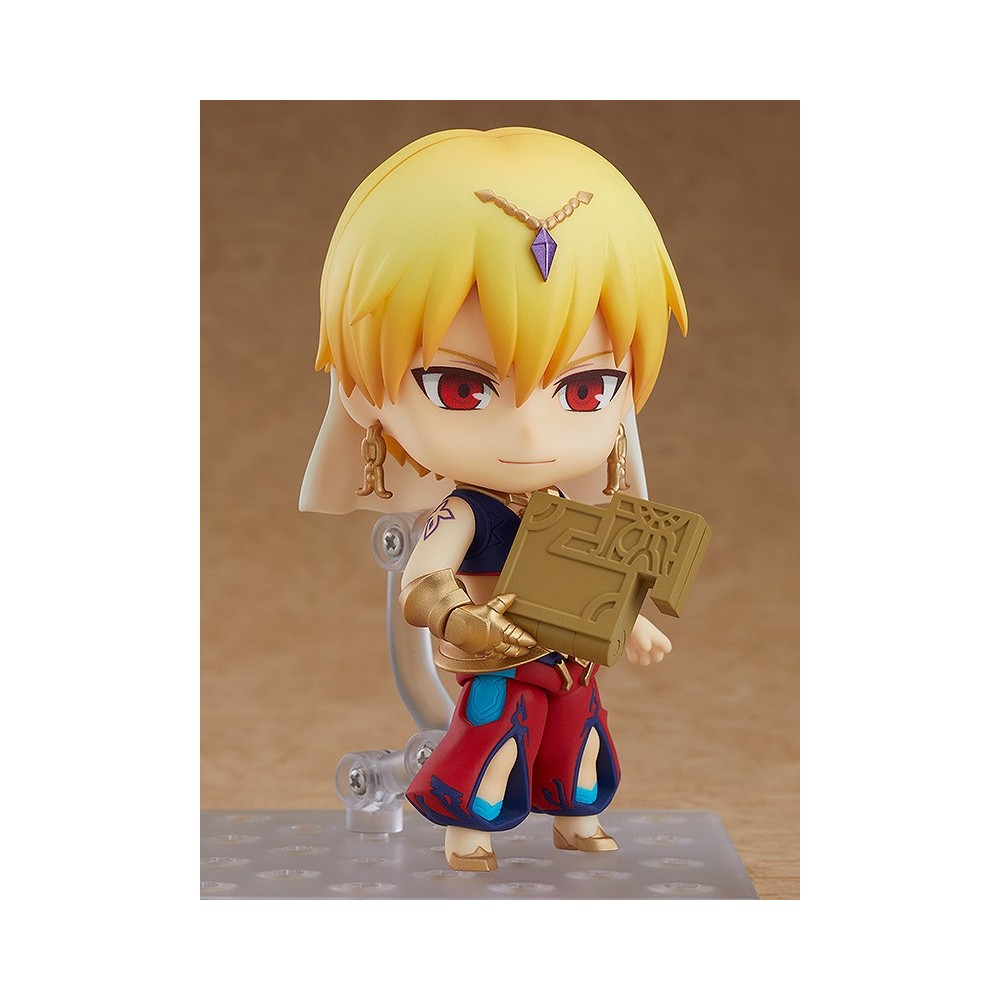 FATE GRAND ORDER CASTER/GILGAMESH ASCENSION NENDOROID ACTION FIGURE ORANGE ROUGE