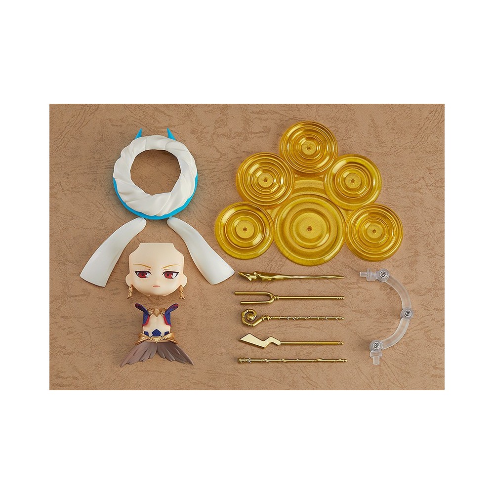 FATE GRAND ORDER CASTER/GILGAMESH ASCENSION NENDOROID ACTION FIGURE ORANGE ROUGE