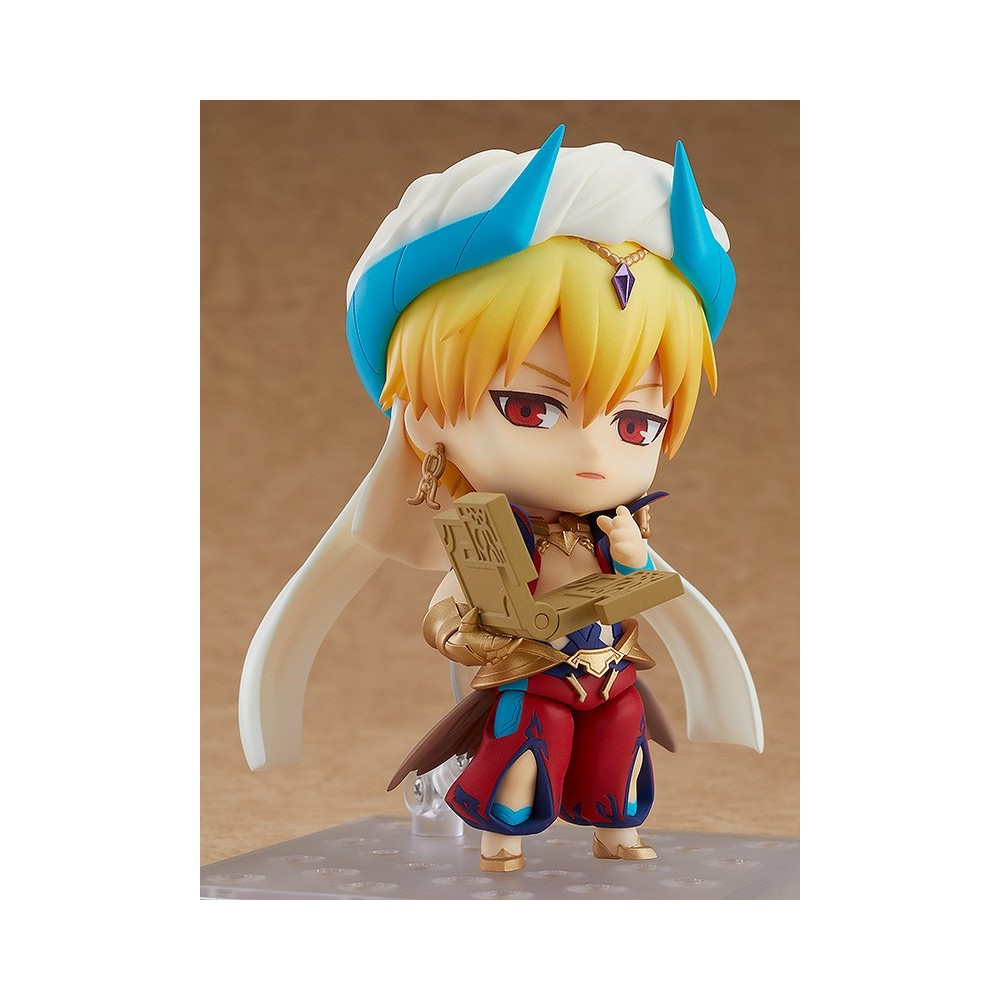 FATE GRAND ORDER CASTER/GILGAMESH ASCENSION NENDOROID ACTION FIGURE ORANGE ROUGE