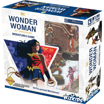 DC COMICS HEROCLIX WONDER WOMAN 80TH ANNIVERSARY STARTER SET WIZKIDS
