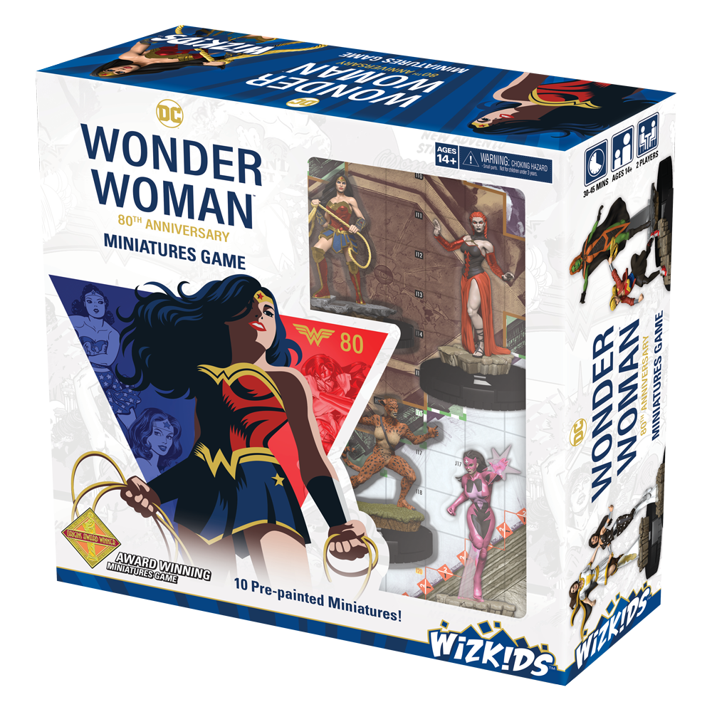 DC COMICS HEROCLIX WONDER WOMAN 80TH ANNIVERSARY STARTER SET WIZKIDS