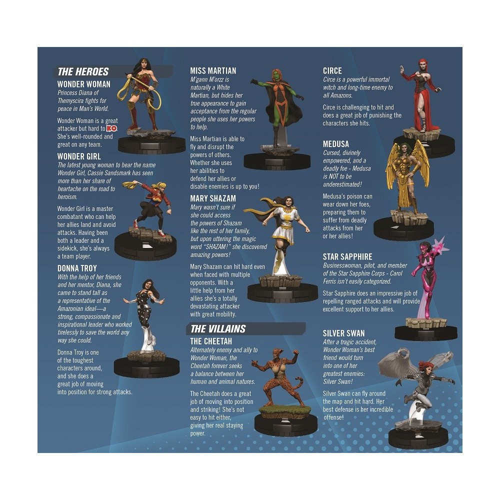 DC COMICS HEROCLIX WONDER WOMAN 80TH ANNIVERSARY STARTER SET WIZKIDS