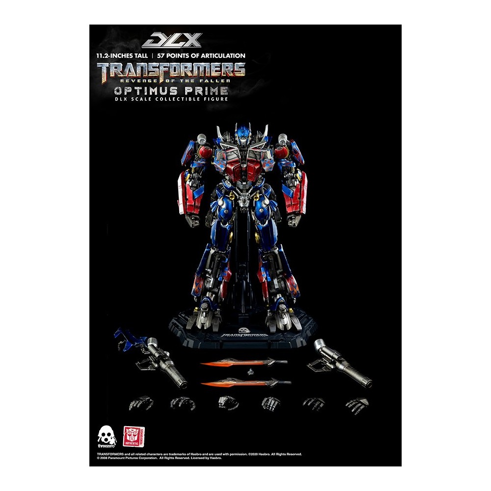 TRANSFORMERS REVENGE OF THE FALLEN OPTIMUS PRIME DELUXE ACTION FIGURE THREEZERO